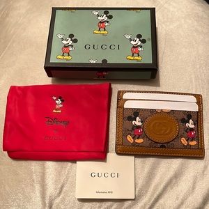 Gucci Mickey Disney Brand New Cardholder